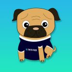 Blue-T-Shirt--ThetaPugs-Logo